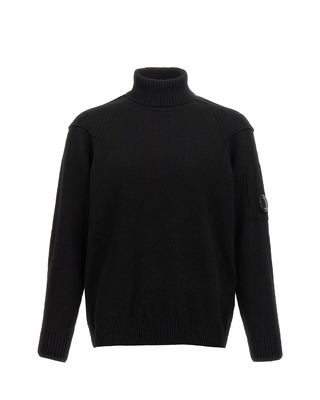 C.P. Company Logo Badge Sweater Black