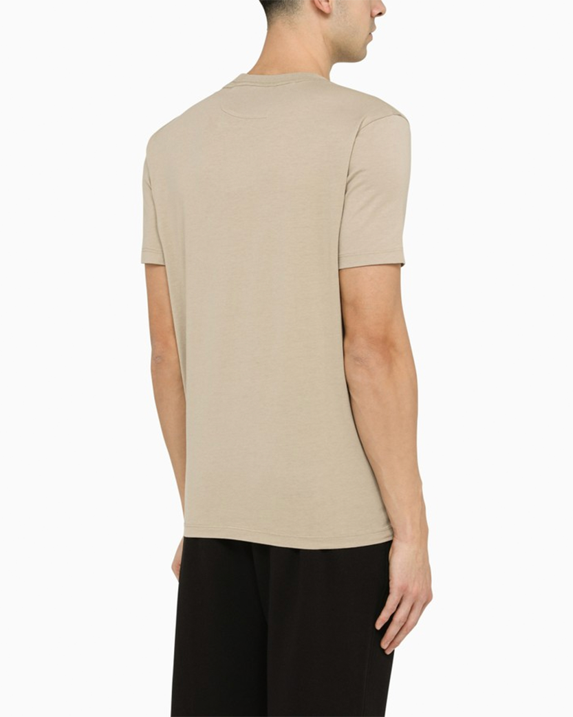 C.P. Company Logo Cotton T-Shirt Beige 14CMTS046A005100W