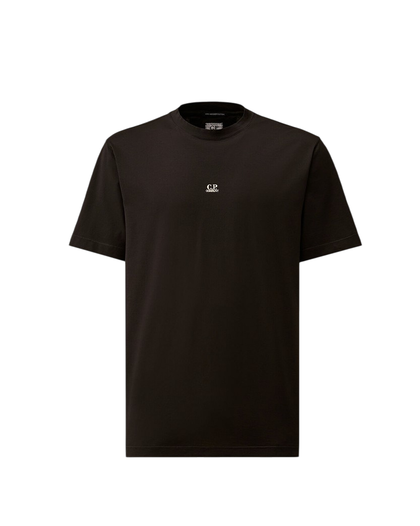 C.P. Company Mercerized Jersey 70/2 Gasato T-Shirt Black 20CMTS114A006374G