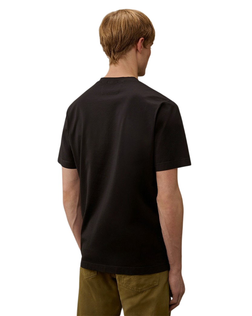 C.P. Company Mercerized Jersey 70/2 Gasato T-Shirt Black 20CMTS114A006374G
