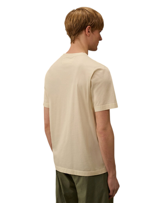 C.P. Company Mercerized Jersey 70/2 Gasato T-Shirt Frozen Dew White 20CMTS114A006374G