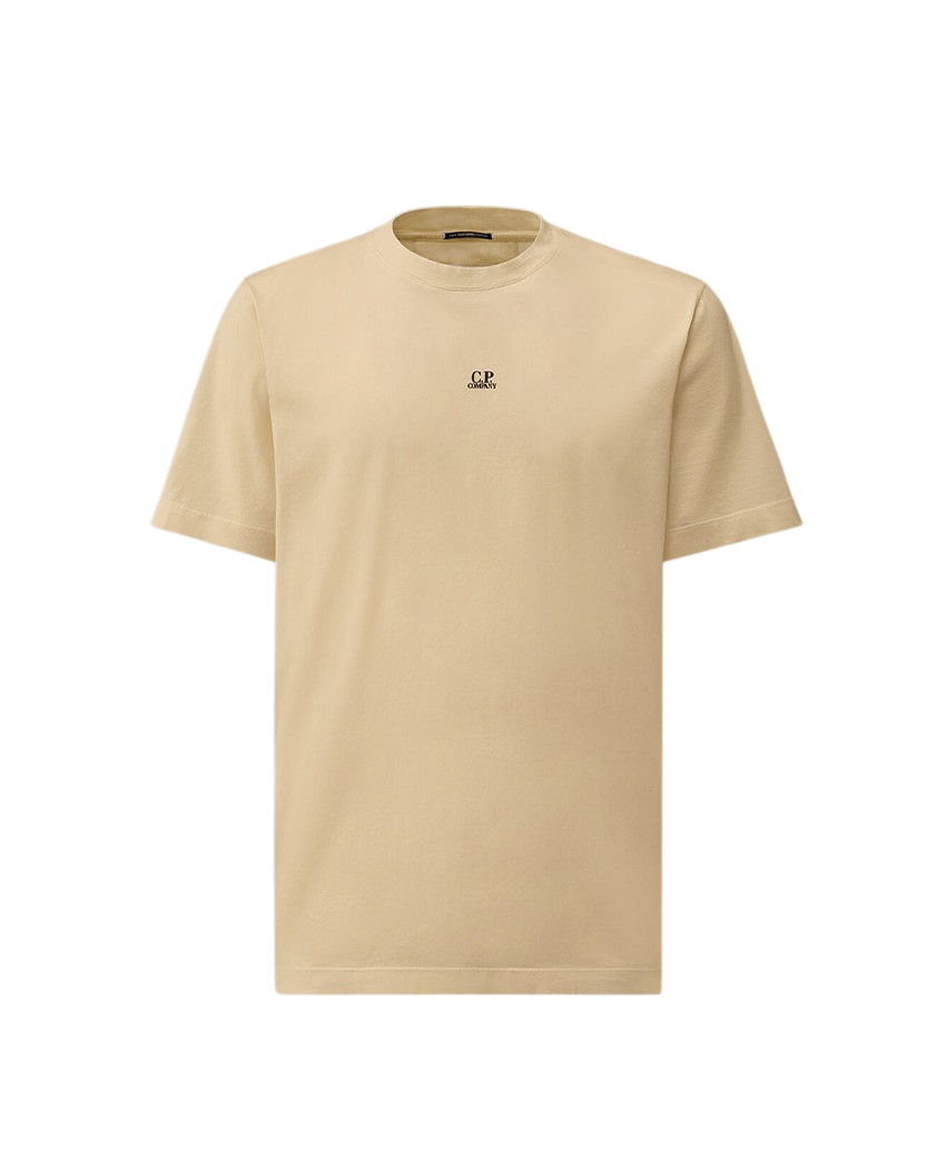 C.P. Company Mercerized Jersey 70/2 Gasato T-Shirt Frozen Dew White 20CMTS114A006374G
