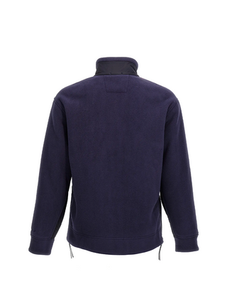 C.P. Company The Metropolis Series Bonded Polar Fleece Mixed Bloom Zipped Sweatshirt Blue