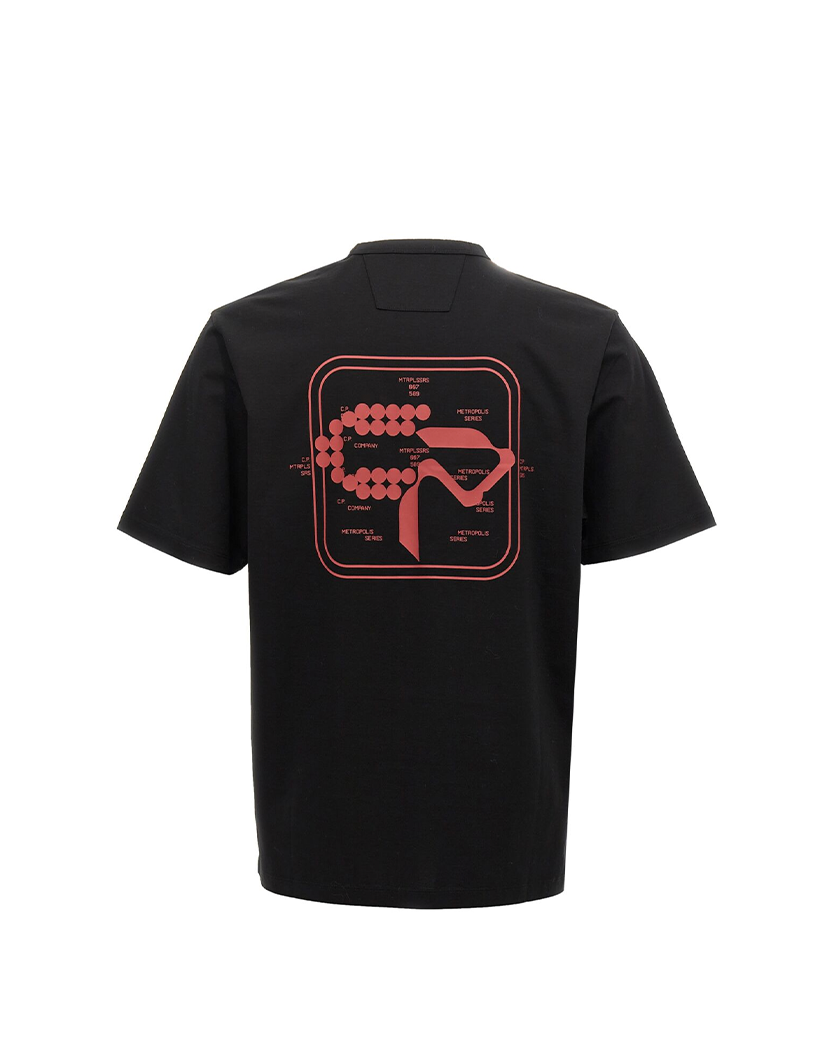 C.P. Company The Metropolis Series Mercerized Jersey Urban Mobility T-Shirt Black