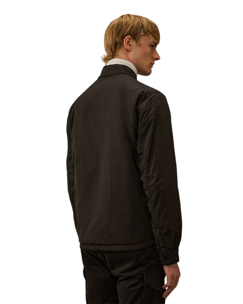 C.P. Company Chrome-R Lens Button Overshirt Black