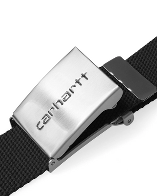 Carhartt WIP Clip Belt Chrome Black