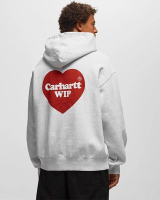 Carhartt WIP Heart Print Hoodie Grey