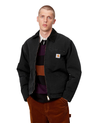 Carhartt WIP OG Detroit Jacket (Winter) Aged Canvas Black