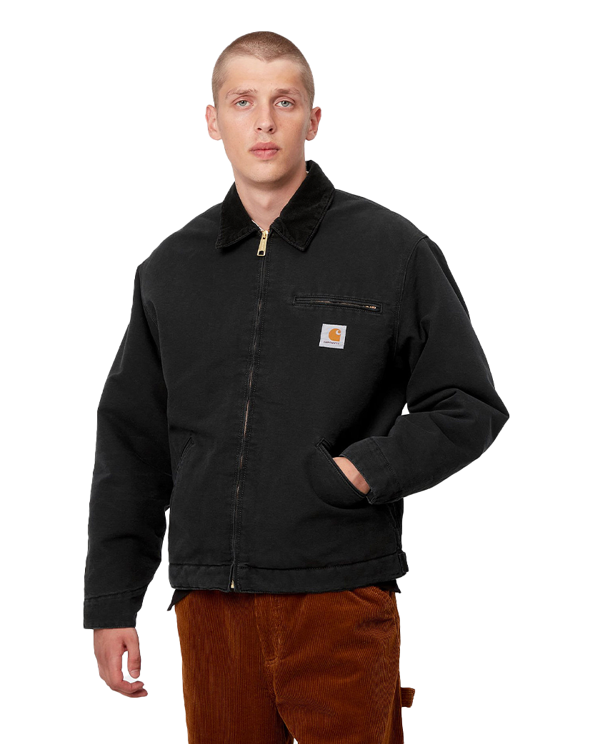Carhartt WIP OG Detroit Jacket (Winter) Aged Canvas Black