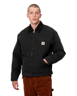 Carhartt WIP OG Detroit Jacket (Winter) Aged Canvas Black