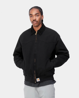 Carhartt WIP OG Santa Fe Jacket Aged Canvas Black