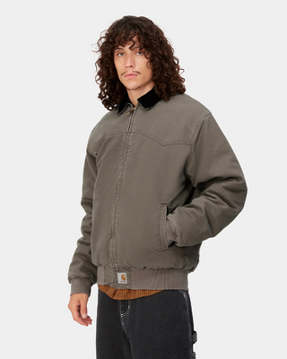 Carhartt WIP OG Santa Fe Jacket Aged Canvas Black Barista