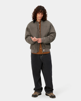 Carhartt WIP OG Santa Fe Jacket Aged Canvas Black Barista