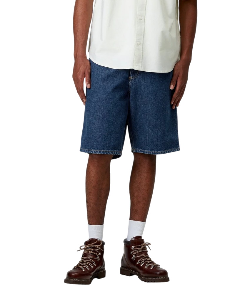 Carhartt WIP Single Knee Denim Short Stone Washed Blue