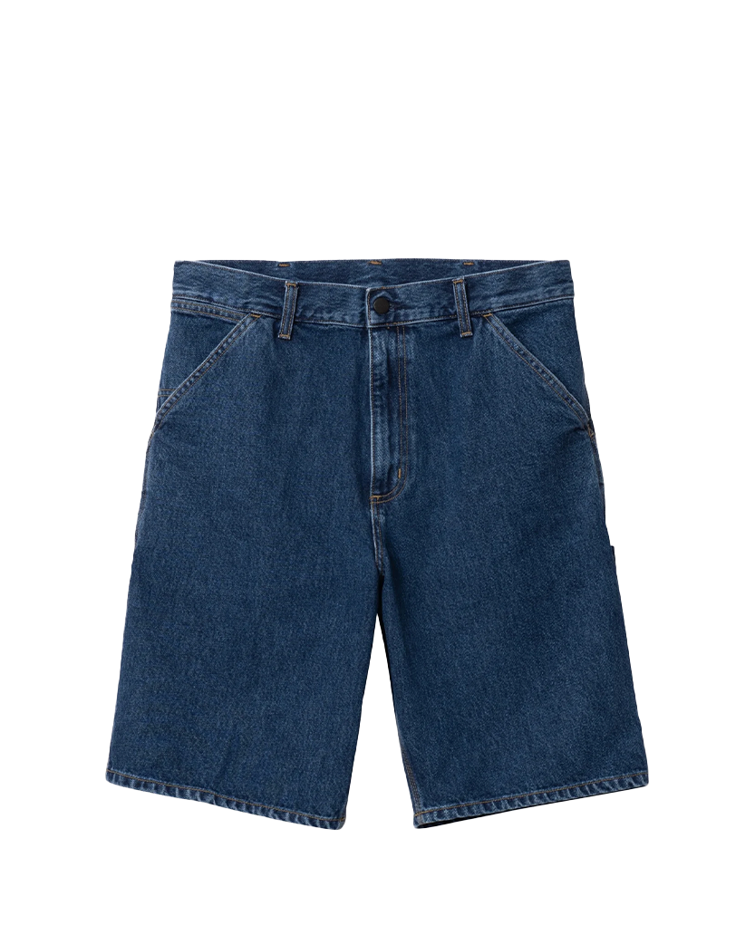 Carhartt WIP Single Knee Denim Short Stone Washed Blue