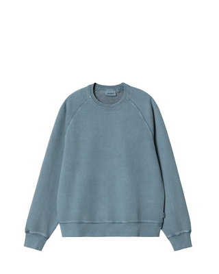 Carhartt WIP Taos Sweat Garment Dyed Blue