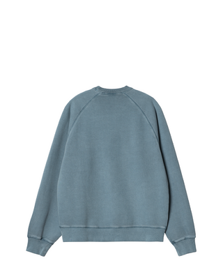 Carhartt WIP Taos Sweat Garment Dyed Blue