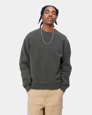 Carhartt WIP Taos Sweat Garment Dyed Grey