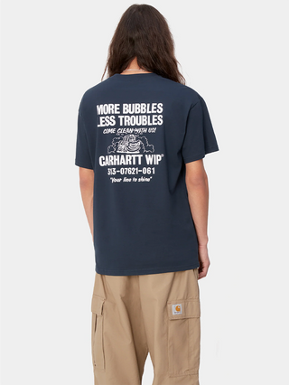 Carhartt WIP Less Troubles T-Shirt Blue/Wax