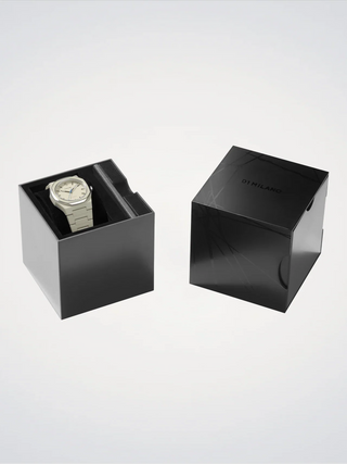 D1 Milano Polycarbon Bracelet 37 mm Grey Mesh PCBU16