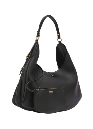 Ganni Large Kat Bag Black