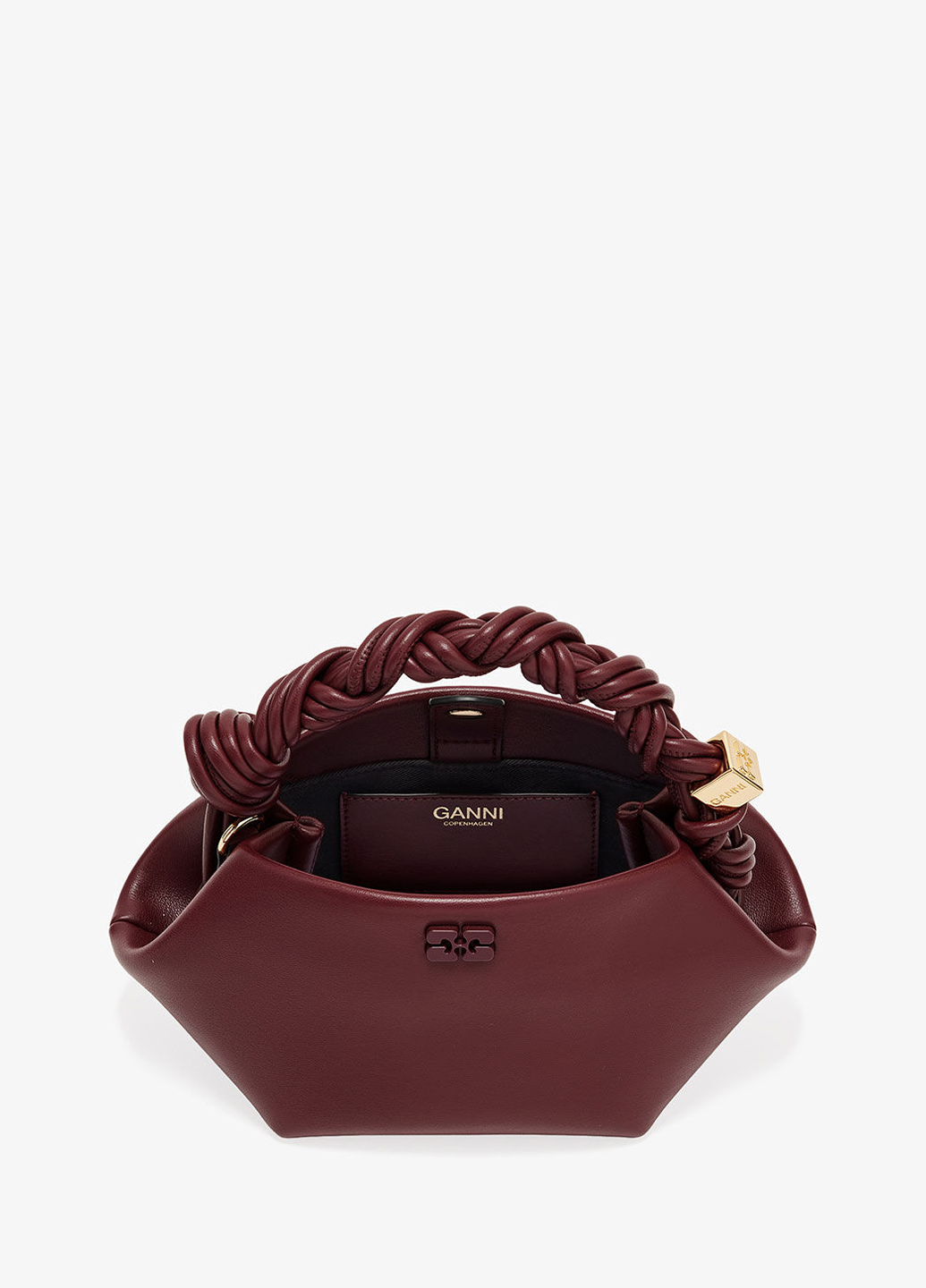 Ganni Mini Bou Bag Burgundy