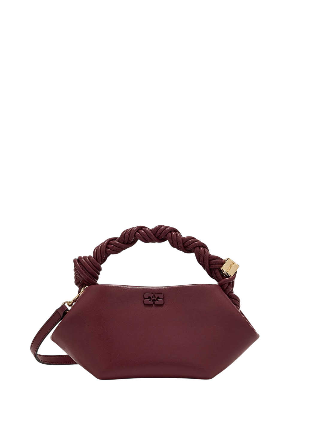 Ganni Mini Bou Bag Burgundy