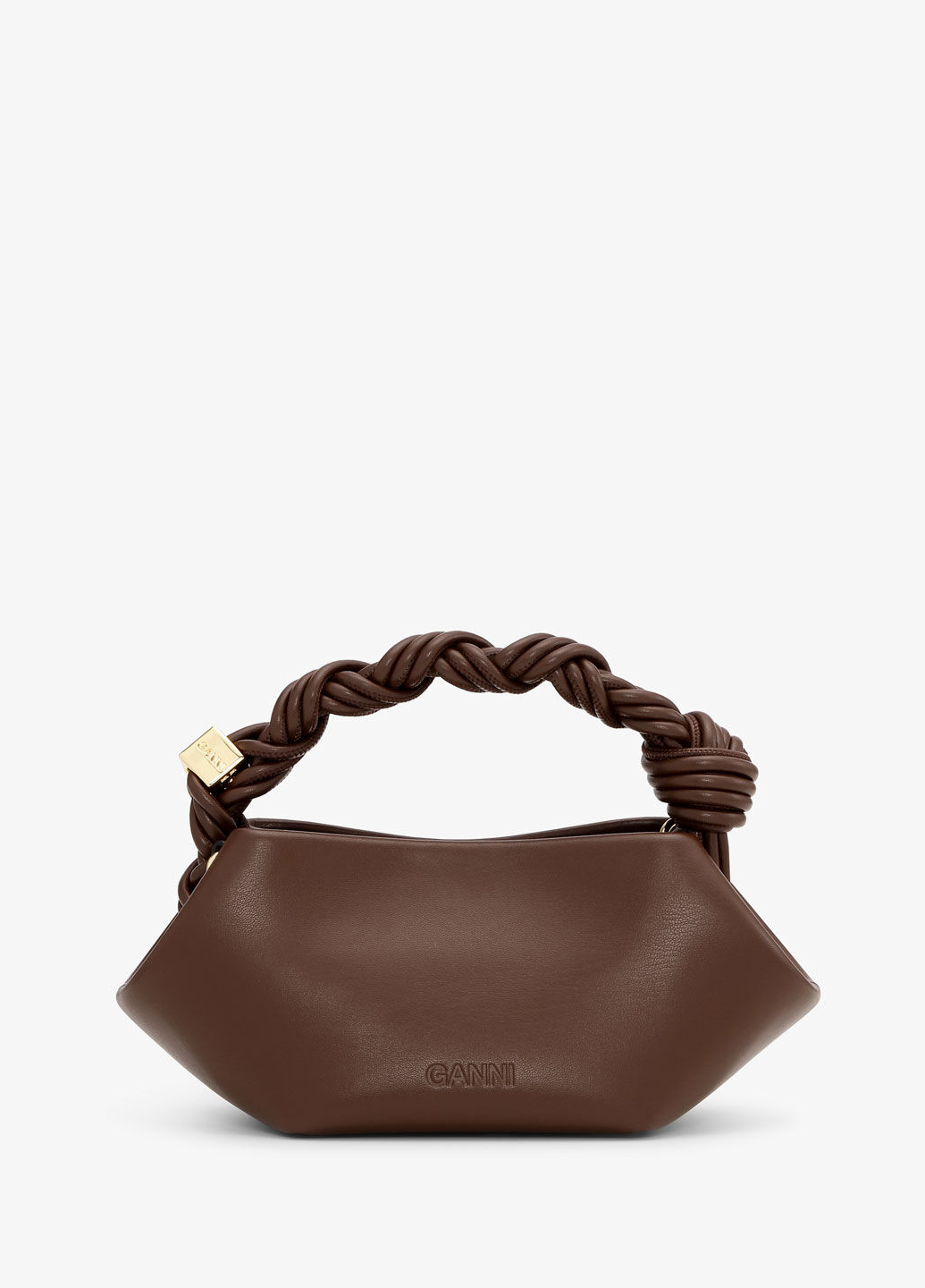 Ganni Mini Bou Bag Chocolate Fondant
