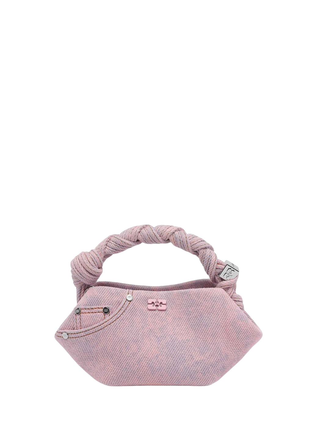 Ganni Mini Bou Bag Denim Cameo Pink