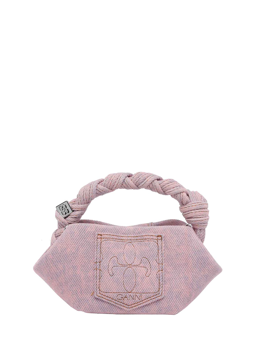 Ganni Mini Bou Bag Denim Cameo Pink