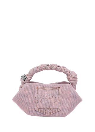 Ganni Mini Bou Bag Denim Cameo Pink