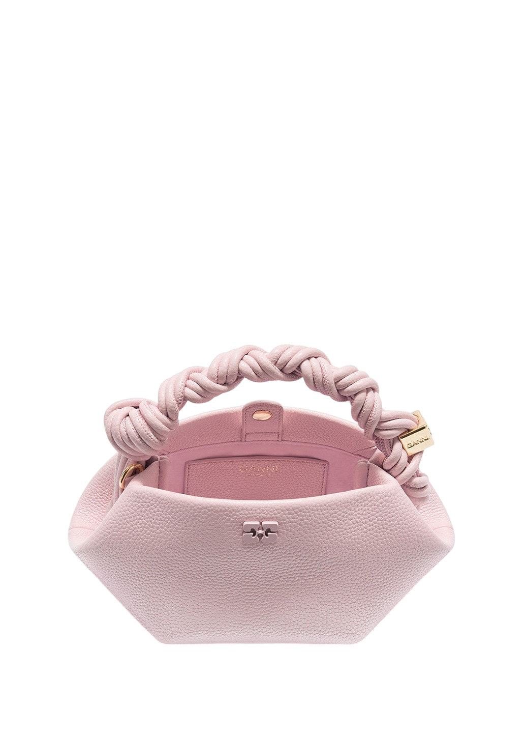 Ganni Mini Bou Bag Grained Chalk Pink
