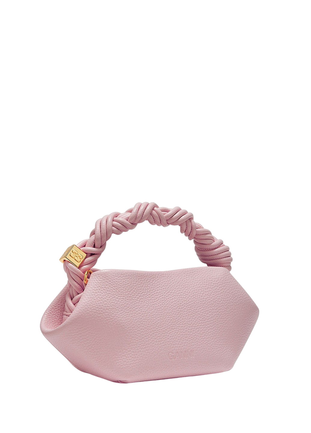 Ganni Mini Bou Bag Grained Chalk Pink