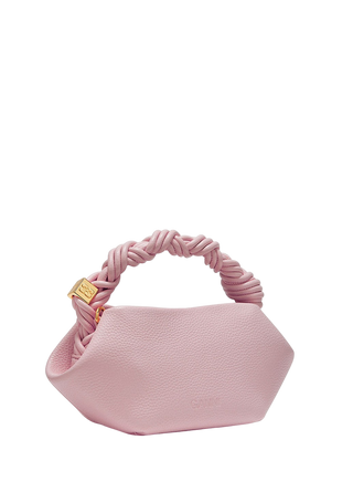 Ganni Mini Bou Bag Grained Chalk Pink