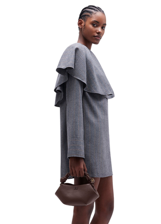 Ganni Mini Bou Bag Grained Chicory Coffee