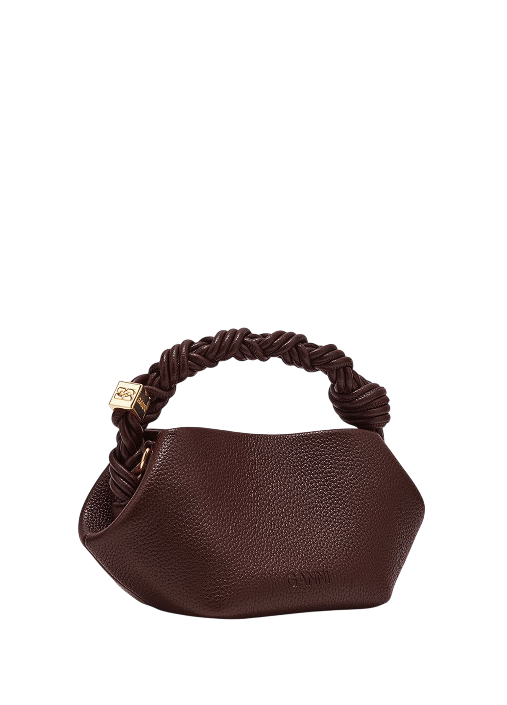 Ganni Mini Bou Bag Grained Chicory Coffee
