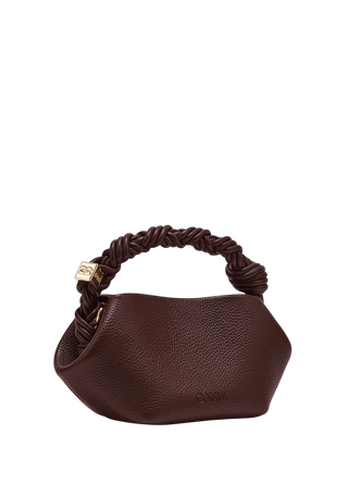 Ganni Mini Bou Bag Grained Chicory Coffee