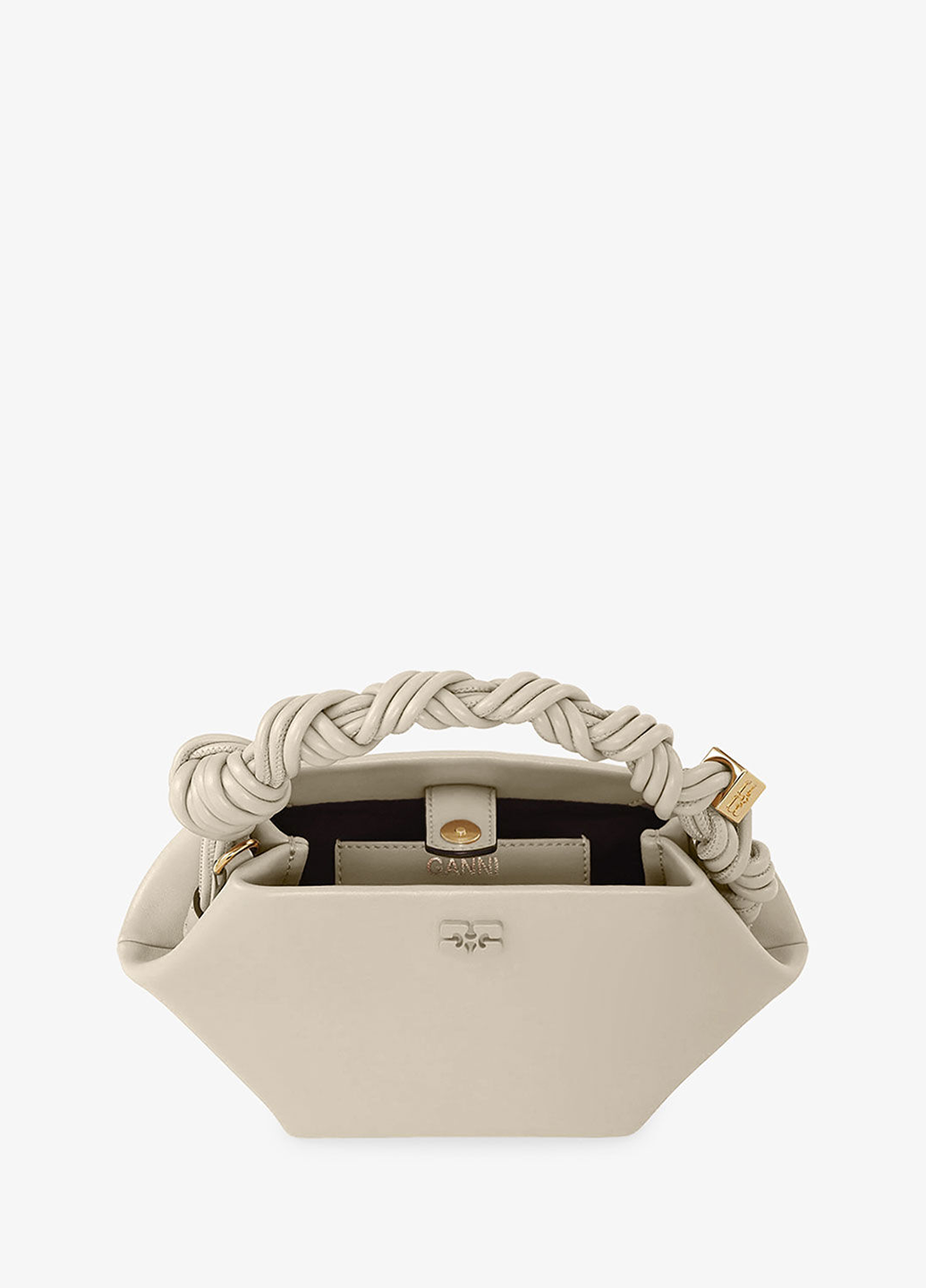 Ganni Mini Bou Bag Oyster Gray