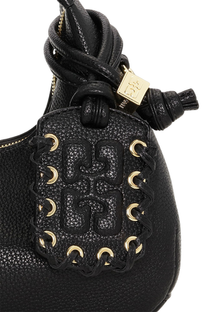 Ganni Mini Hobo Bag Black