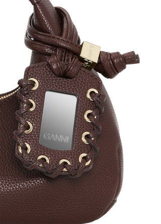 Ganni Mini Hobo Bag Chicory Coffee