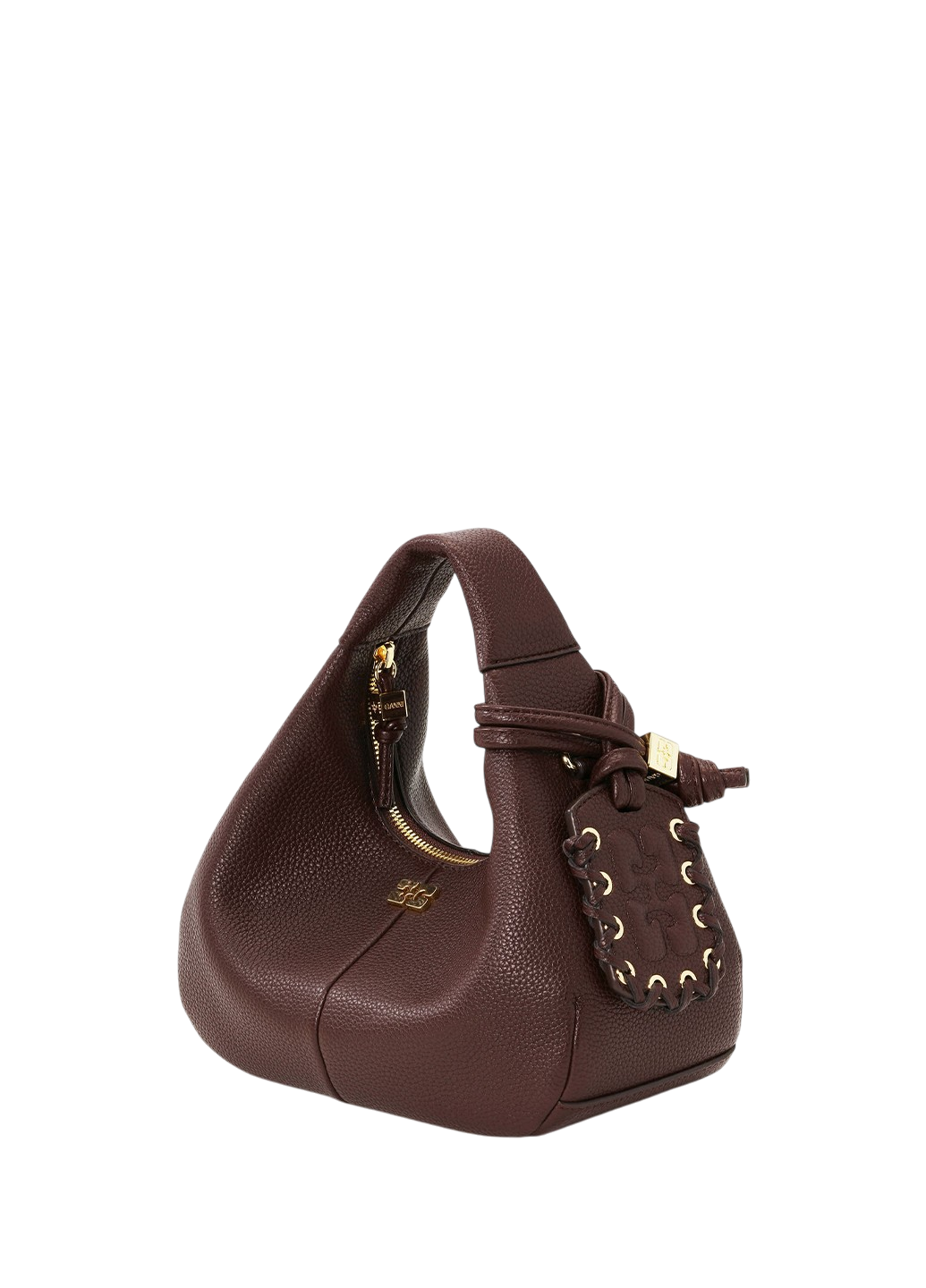 Ganni Mini Hobo Bag Chicory Coffee