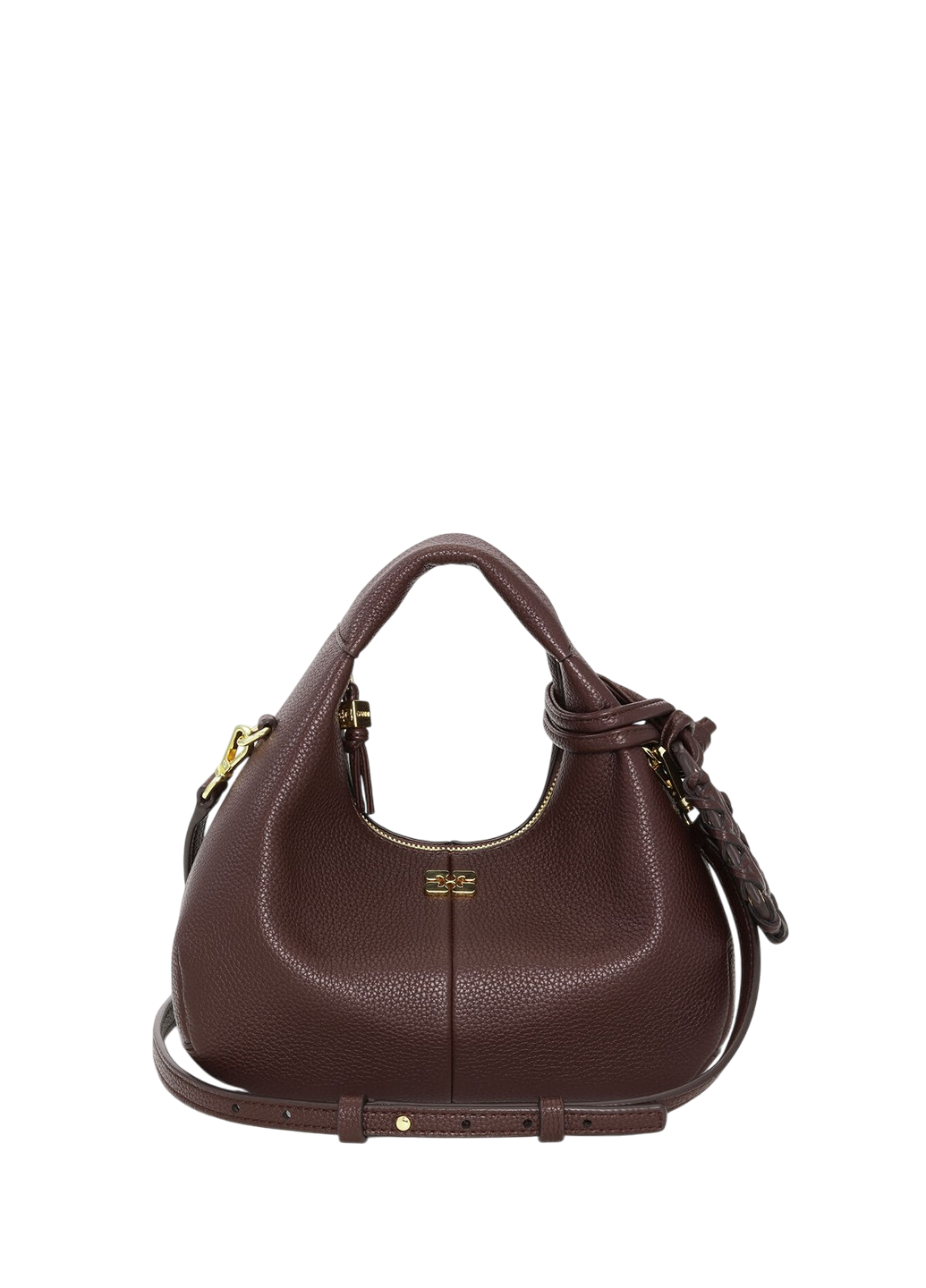 Ganni Mini Hobo Bag Chicory Coffee