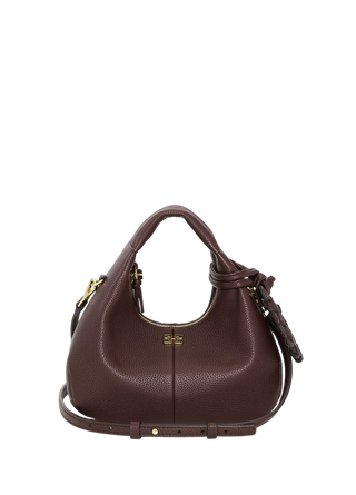 Ganni Mini Hobo Bag Chicory Coffee