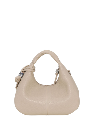 Ganni Mini Hobo Bag White Pepper