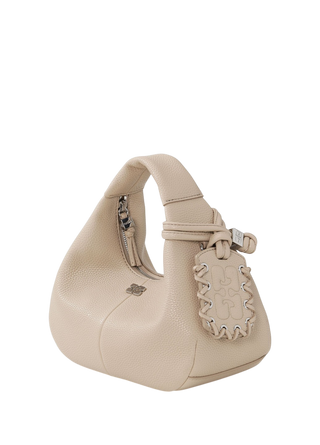 Ganni Mini Hobo Bag White Pepper