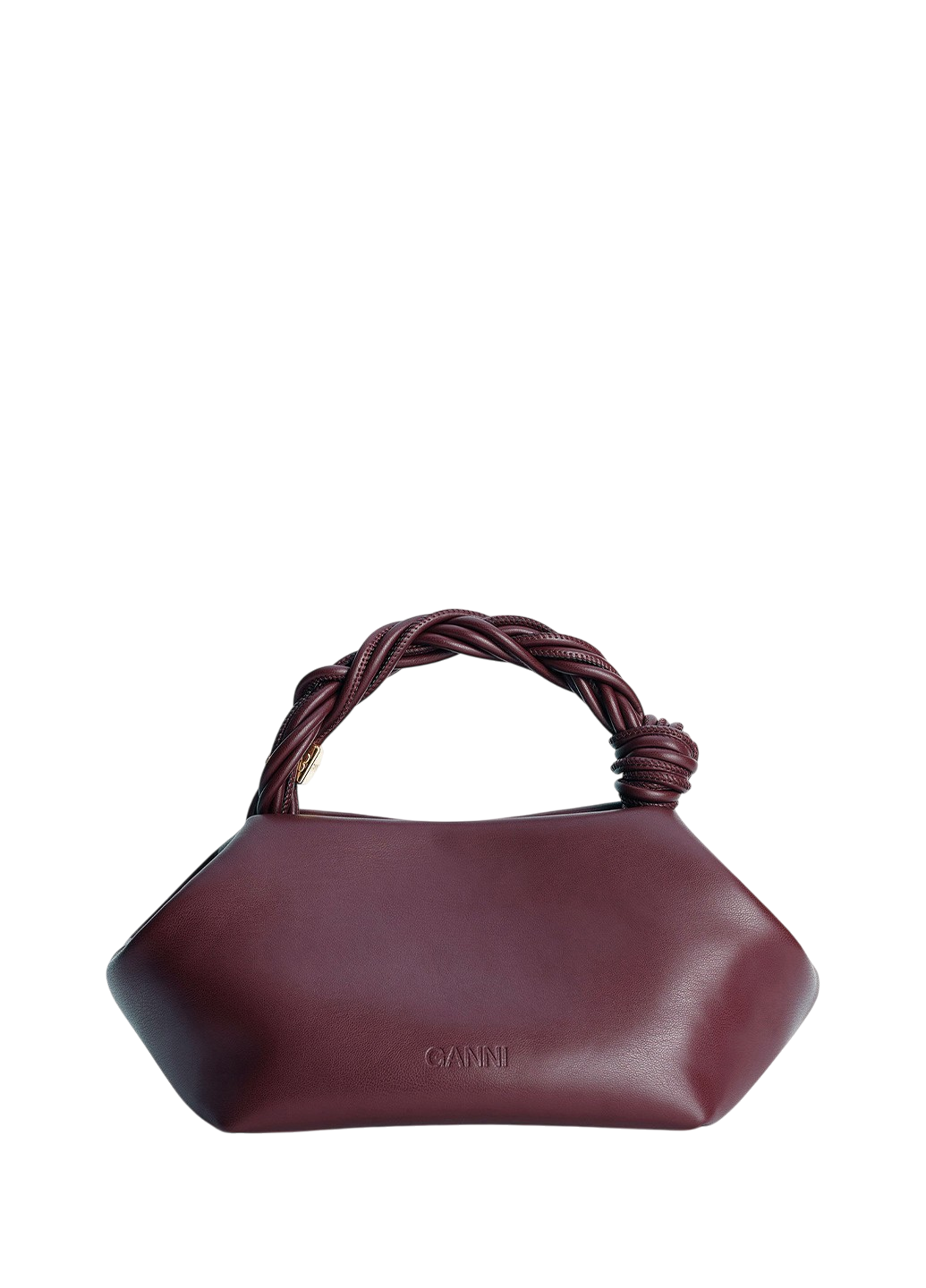 Ganni Small Bou Bag Burgundy