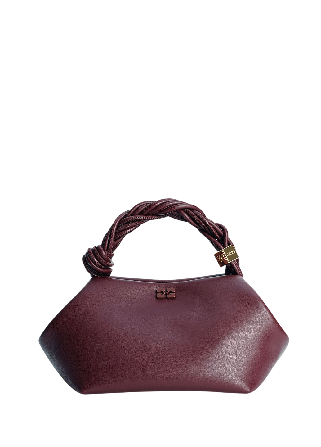 Ganni Small Bou Bag Burgundy