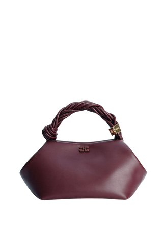 Ganni Small Bou Bag Burgundy