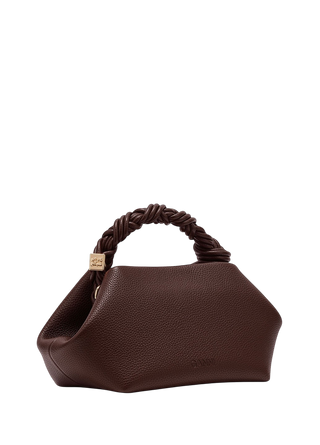 Ganni Small Bou Bag Grained Chicory Coffee