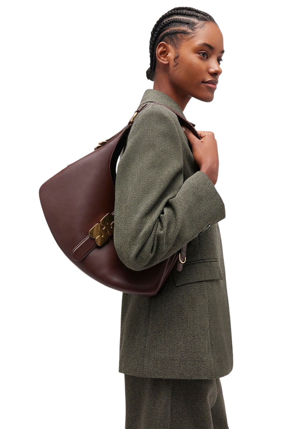 Ganni Small Kat Bag Chicory Coffee